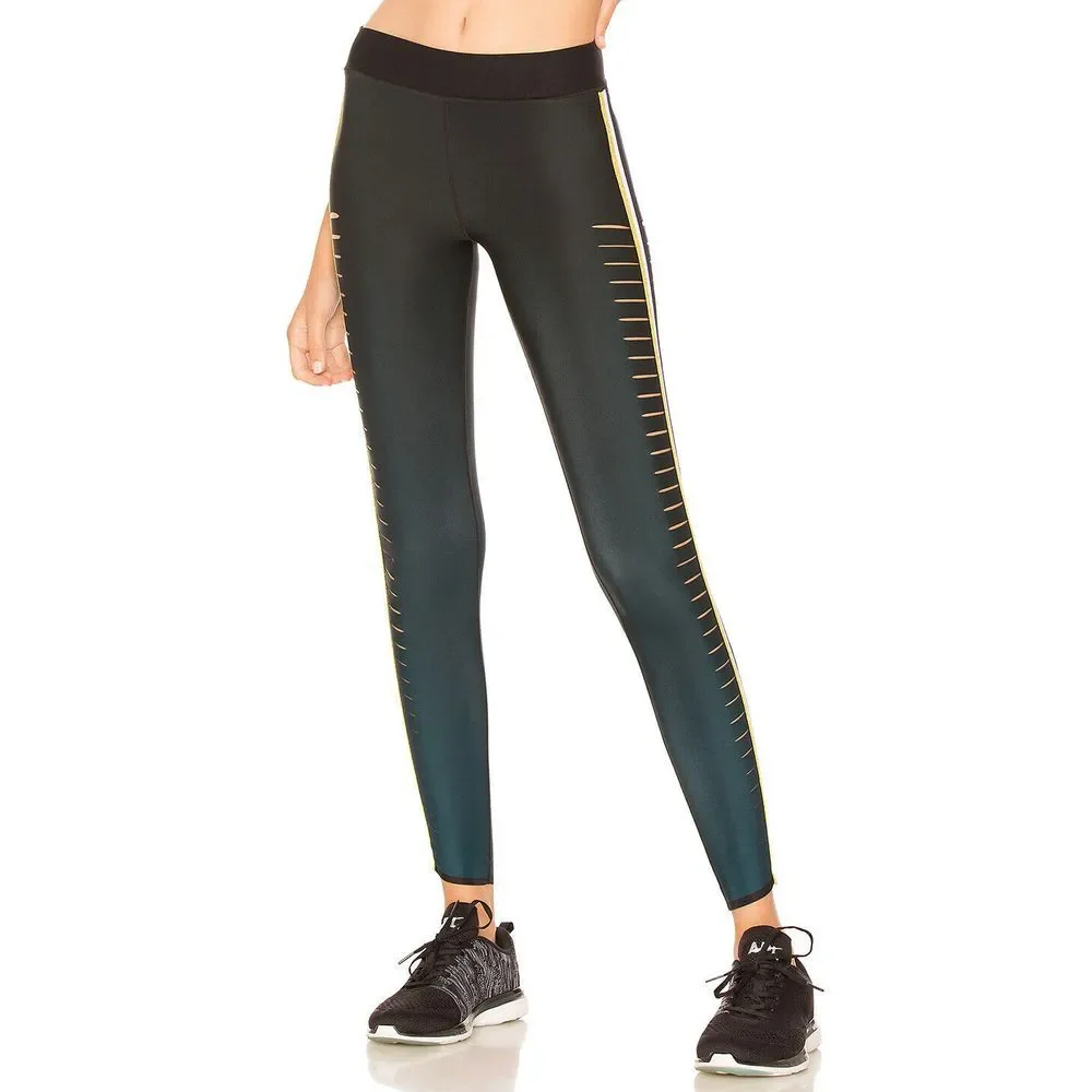 EUC UltraCor Ultra Silk Slash Collegiate Legging in Gradient Teal [SZ XS ] #2368